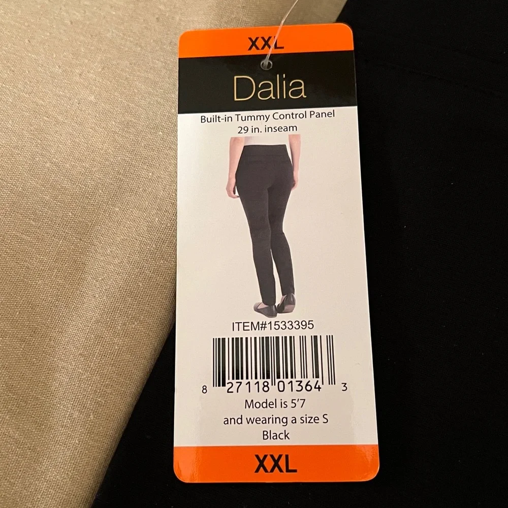Dalia Black Tummy Control Pants - Picture 3 of 6